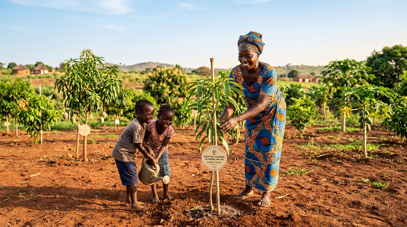 Fruit du Paradis – Plantez un arbre, nourrissez une famille et  construire des puits
