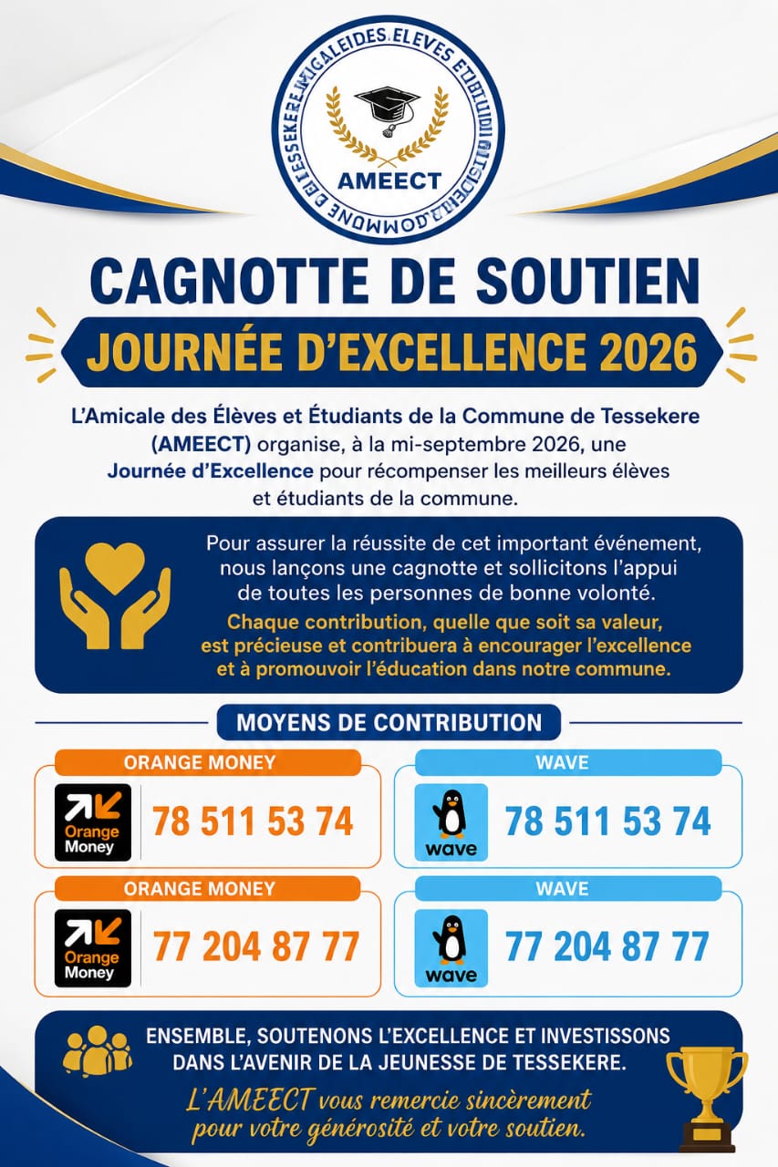 Cagnotte pour les 48h d'excellences à Tessekere